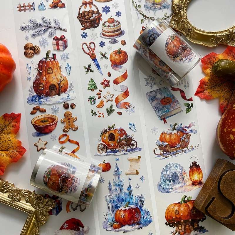 Snow Pumpkin Tape Roll | WUBAO