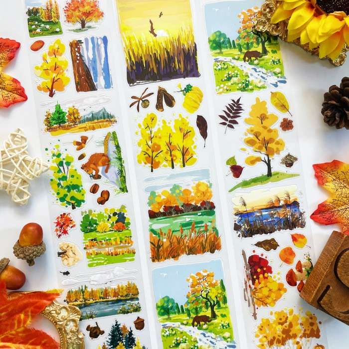 Amber Leaves PET Tape | The Washi Tape Shop