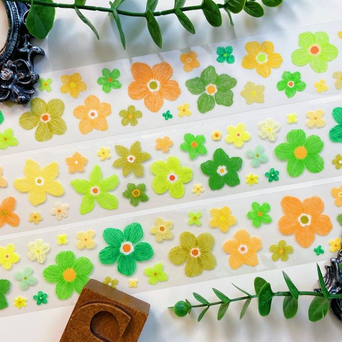 Lime Petal PET Tape | Mujie Studio