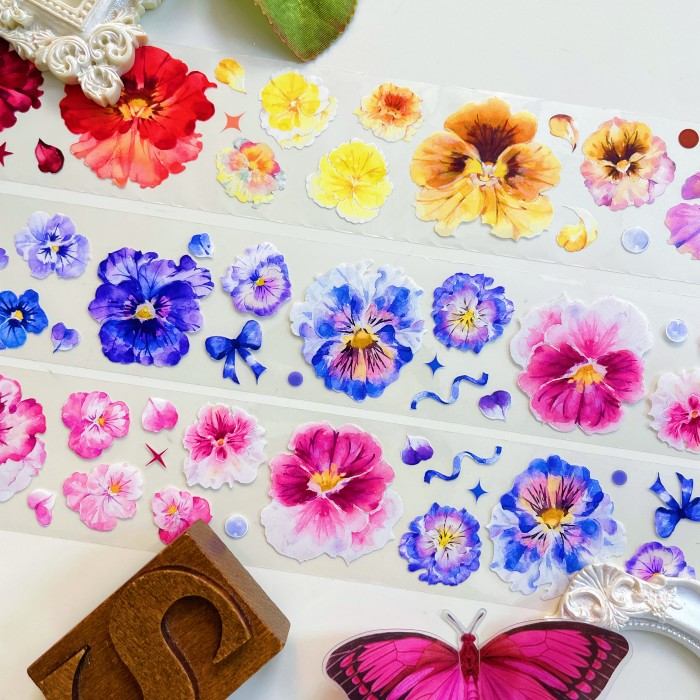 Little Pansy PET Tape | Mujie Studio