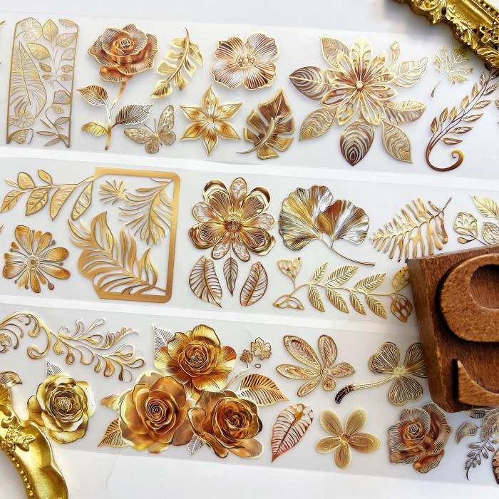 Gilded Leaves Tape Roll | WUBAO