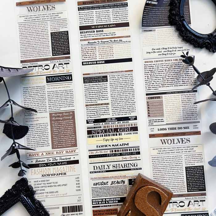 Retro Gazette PET Tape | Lin Lan Xi