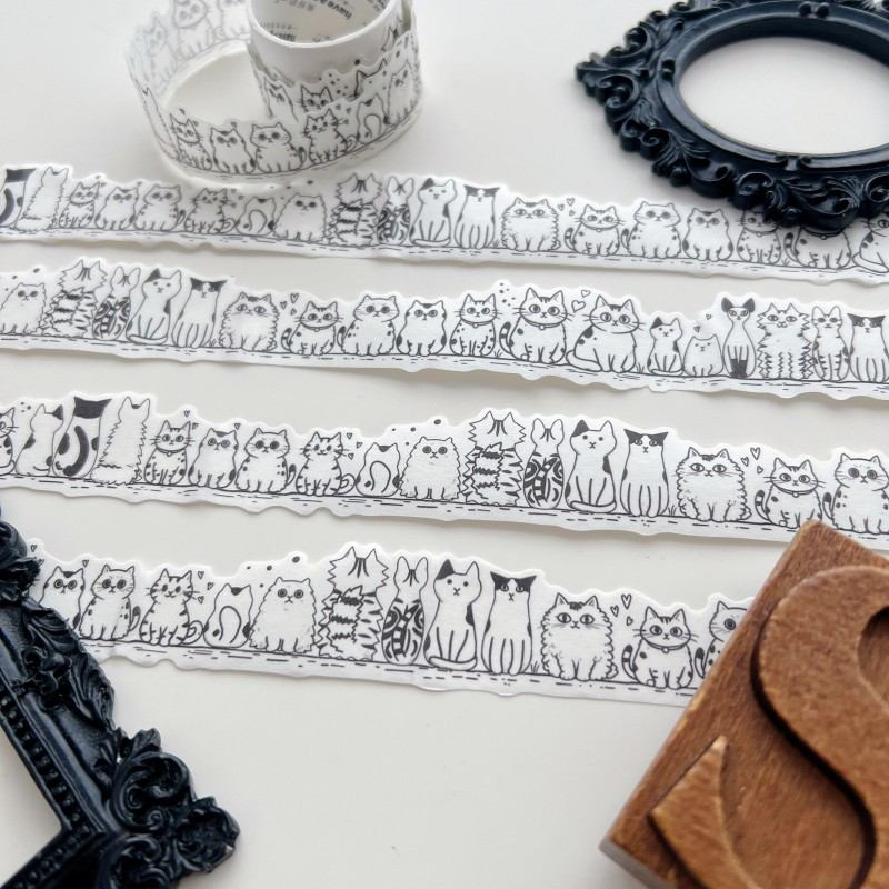 Cat Adventures Washi Tape Roll