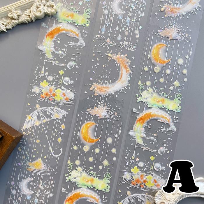 Hazy Rain PET Tape Roll