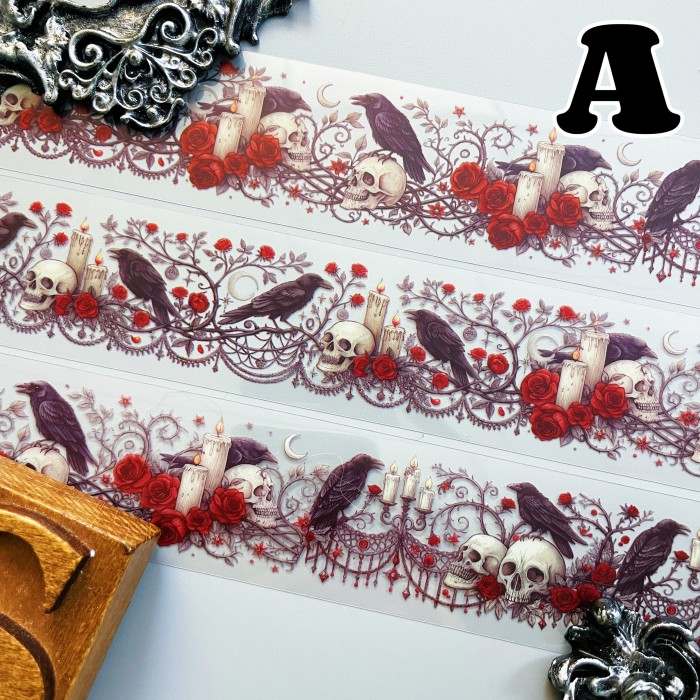Dark Night Rose PET Tape Roll