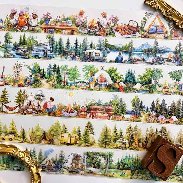 Camping Plan PET Tape Roll