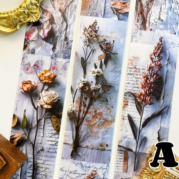 Flower Collage Washi Tape Roll