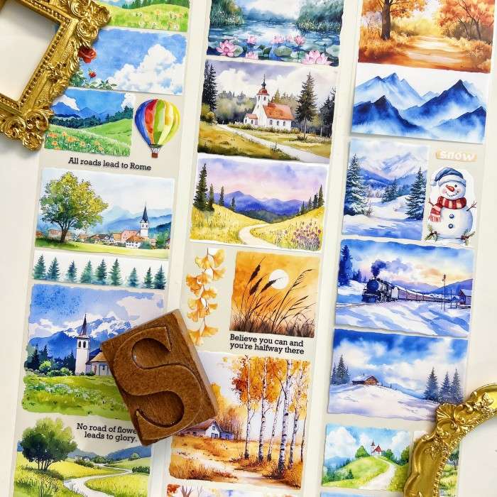 Peaceful Seasons Tape Roll | WUBAO