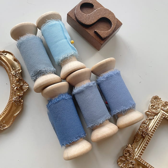 Frayed Edge Chiffon Ribbon Set #2