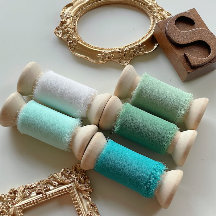 Frayed Edge Chiffon Ribbon Set #3