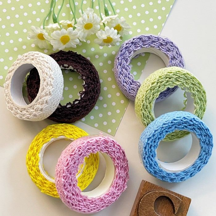 Fabric Yarn Selfadhesive Sticker Roll