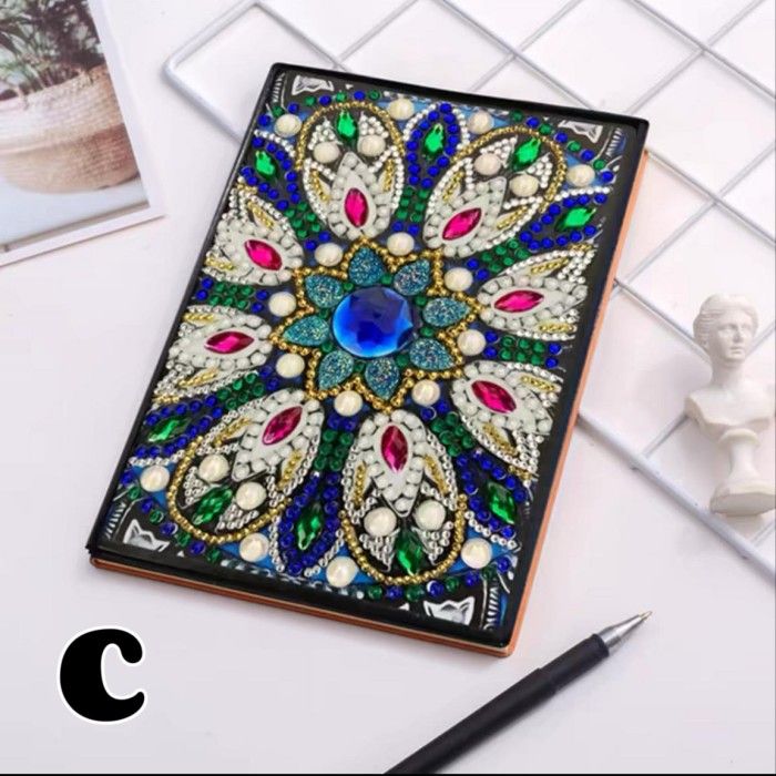 Mandala Diamond Painting Dots Notebook Kit
