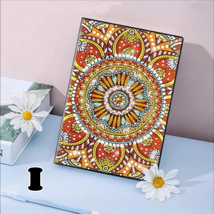 Mandala Diamond Painting Dots Notebook Kit