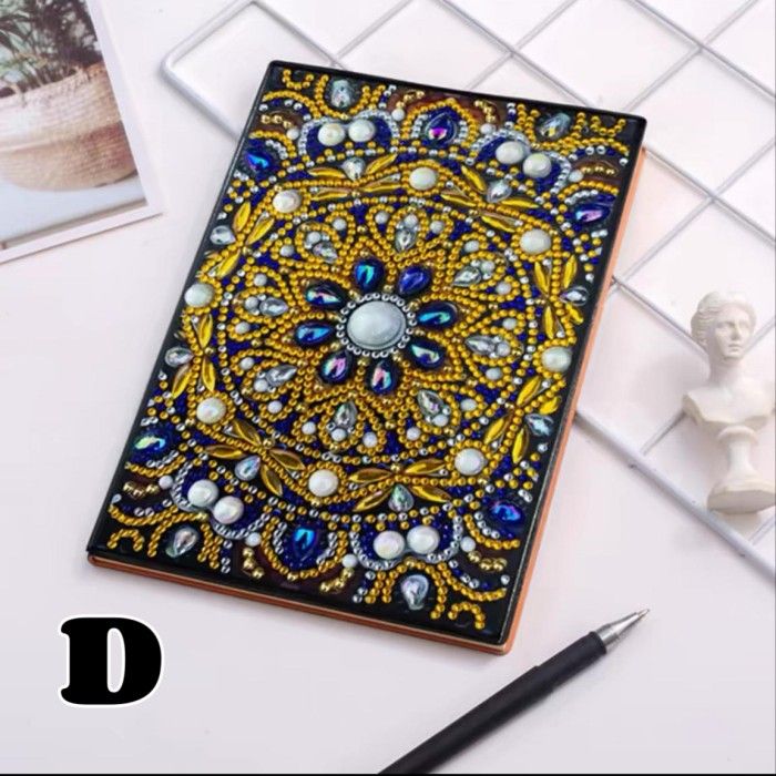 Mandala Diamond Painting Dots Notebook Kit