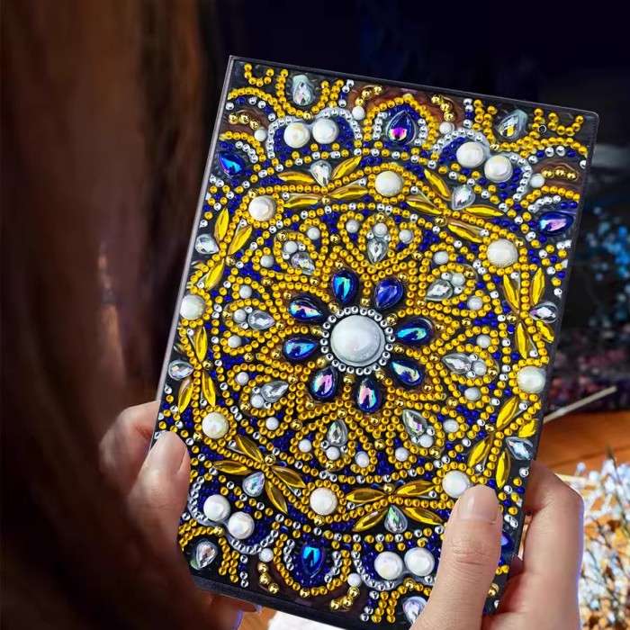 Mandala Diamond Painting Dots Notebook Kit