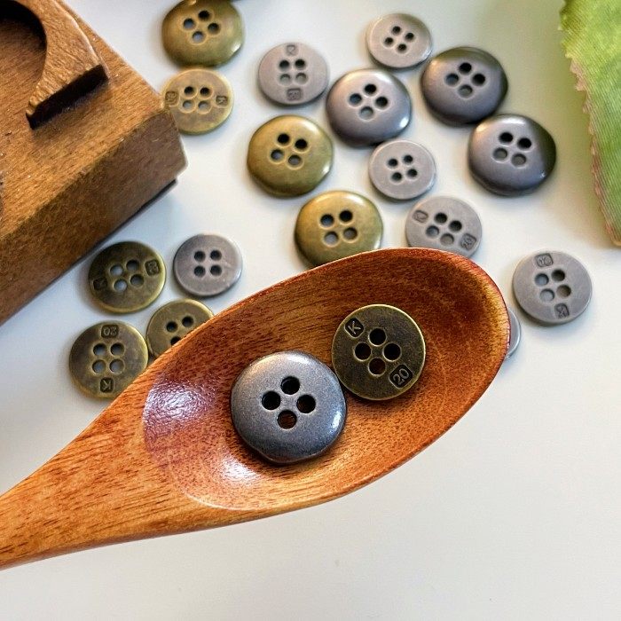 Brass Accent Buttons 24PCS