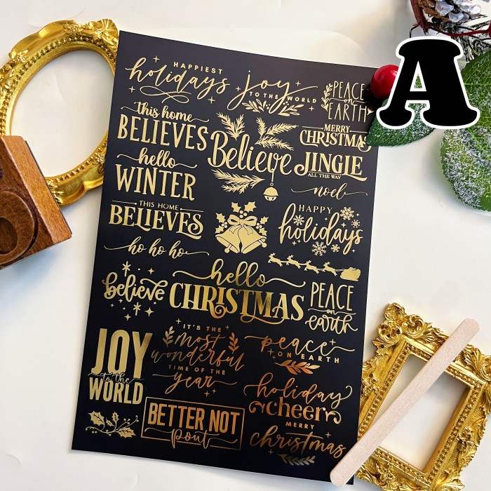 Merry Bless Transfer Sticker