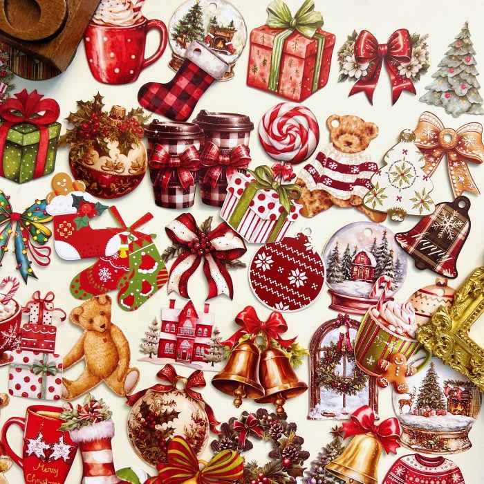 Winter Fluff Collection Sticker 100PCS