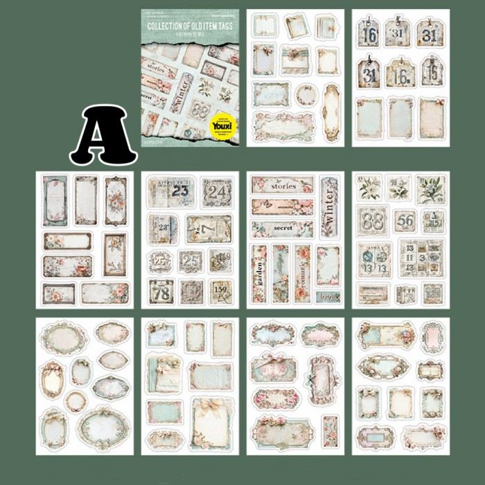 Aged Marks Sticker Book 20Sheets