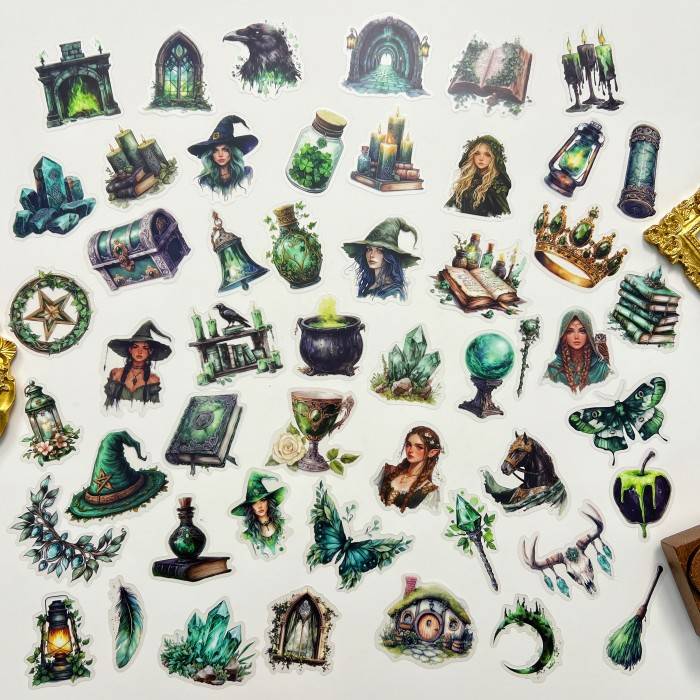Woodland Sorceress Sticker 50PCS