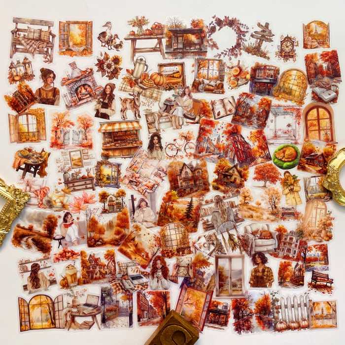 Autumn Life Sticker 90PCS
