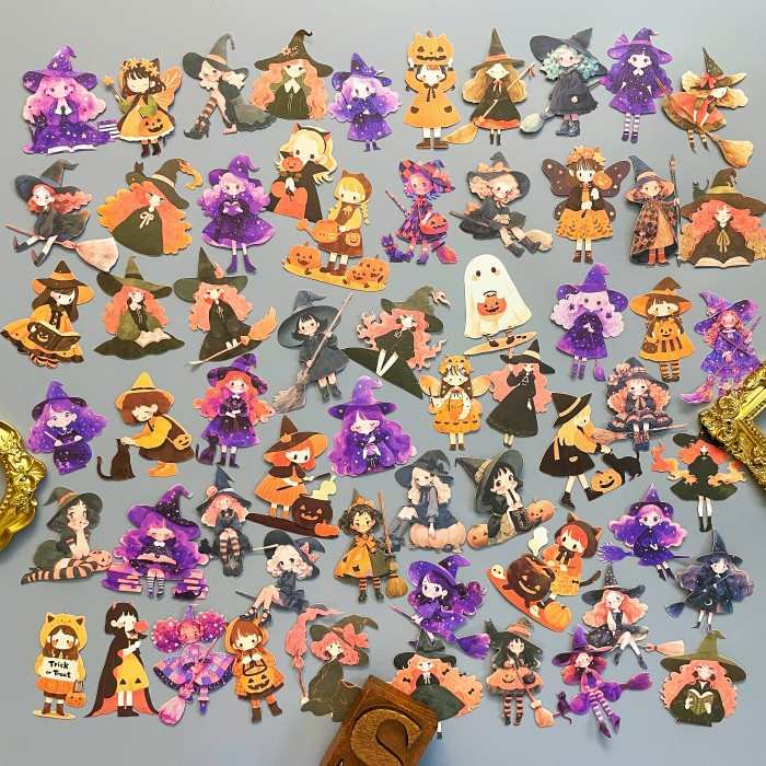 Little Witch Lilith Sticker 60PCS