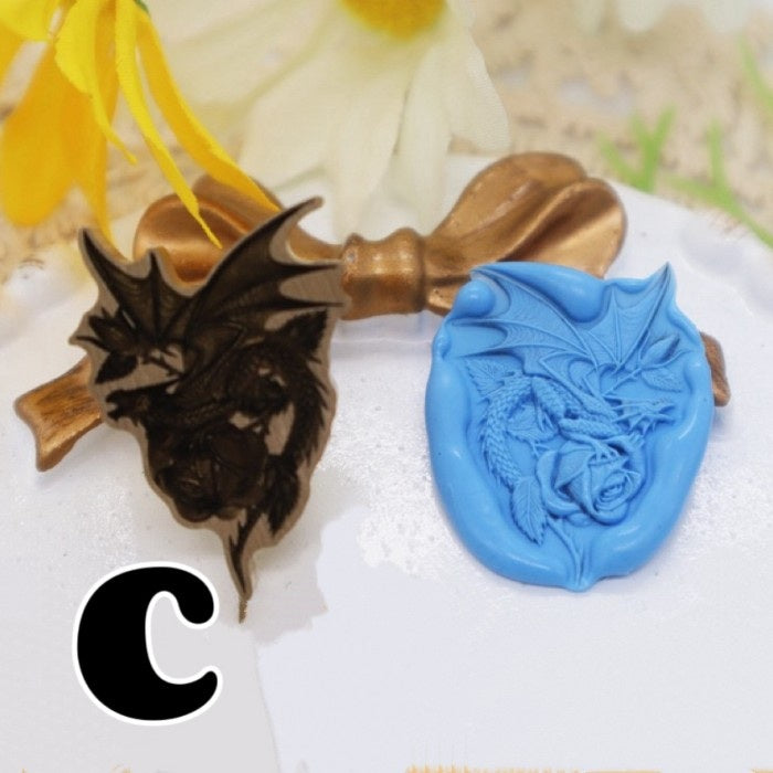 Dragon Rose Sealing Wax Stamp