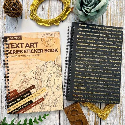 Text Art Sticker Book 40Sheets