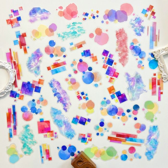 Crazy Colors Sticker 50PCS