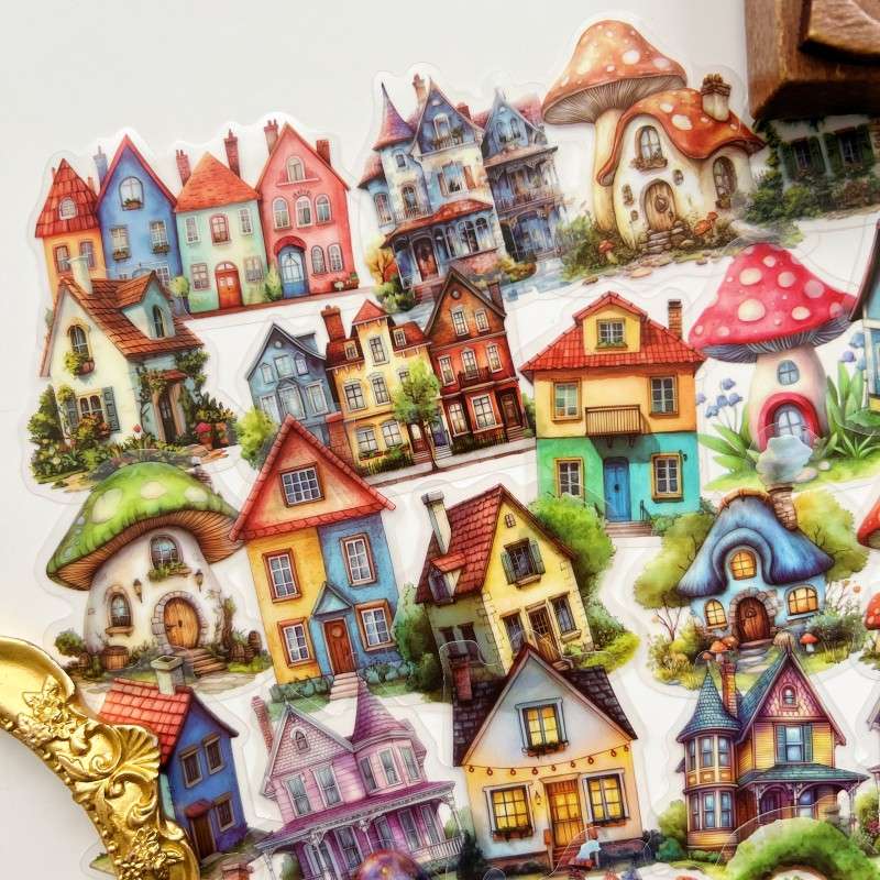 Storybook Cottages Sticker 50PCS