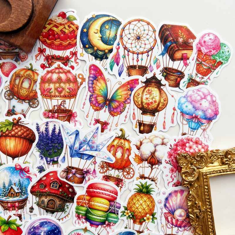 Cloud Balloon Sticker 50PCS
