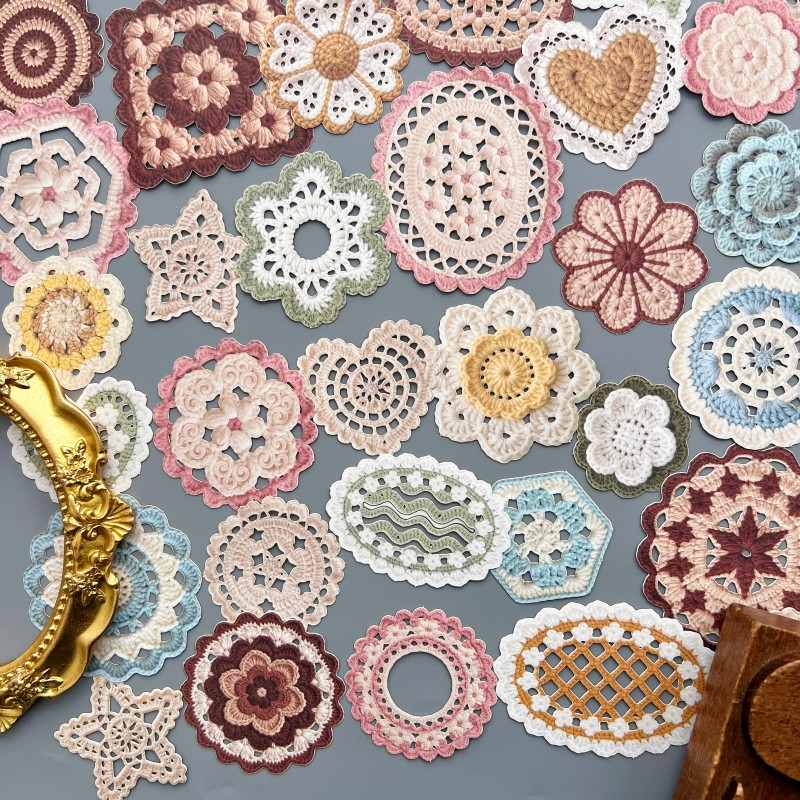 Flower Weave Sticker 60PCS