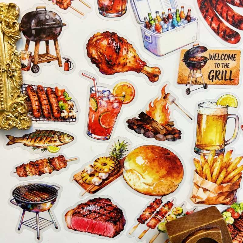 Grill Feast Sticker 56PCS