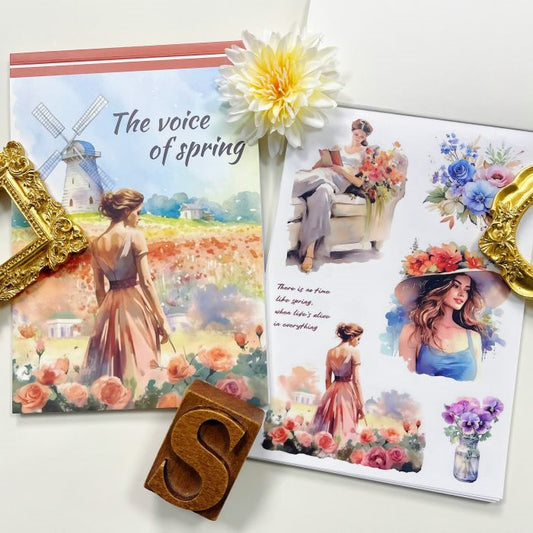The Voice Of Spring Sticker Book 20Sheets