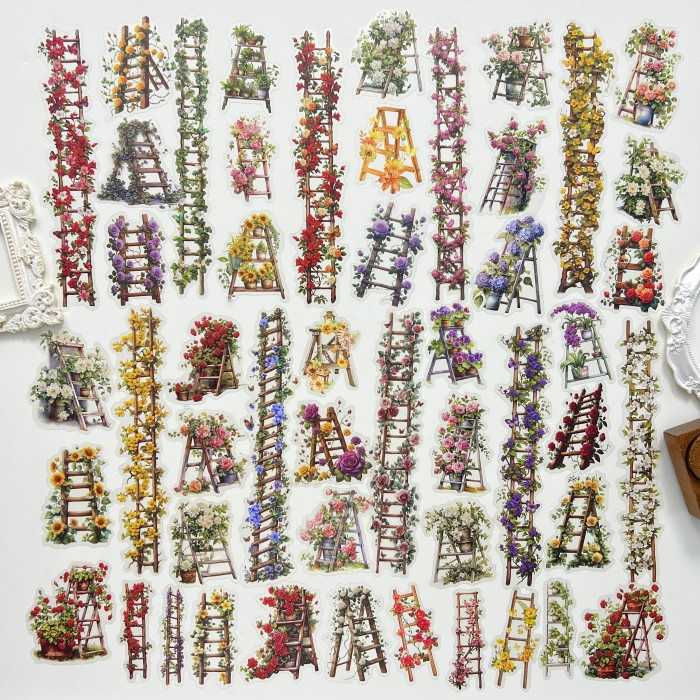 Blooming Journey Sticker 50PCS