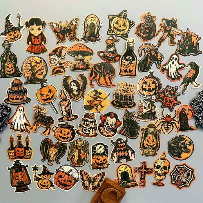 Nostalgia Spook Sticker 50PCS