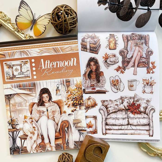 Afternoon Reading Sticker Book 20Sheets