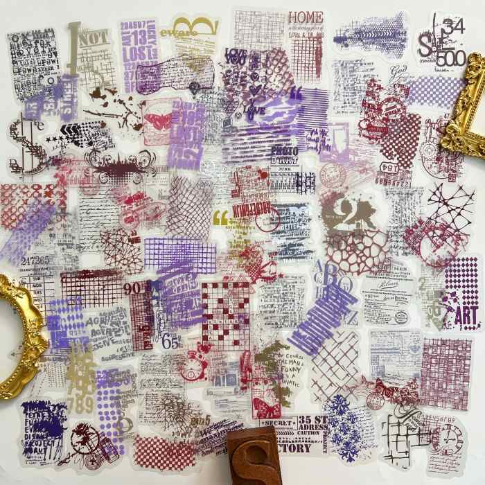 Manuscript Book Sticker 90PCS