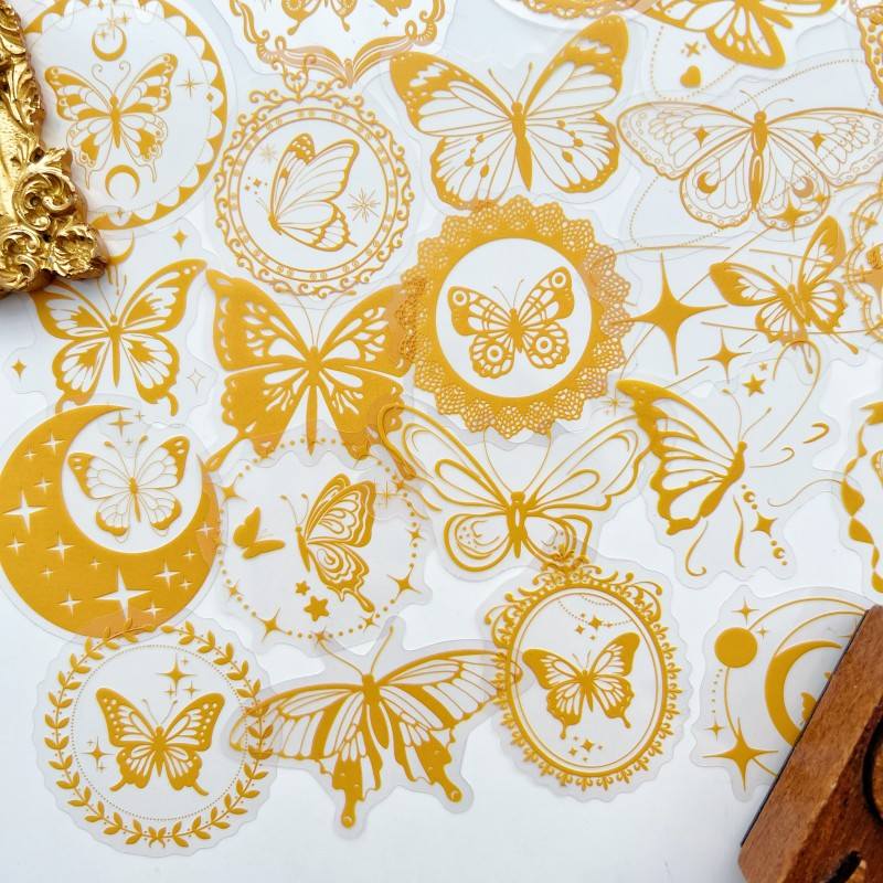 Gilded Wing Sticker 50PCS