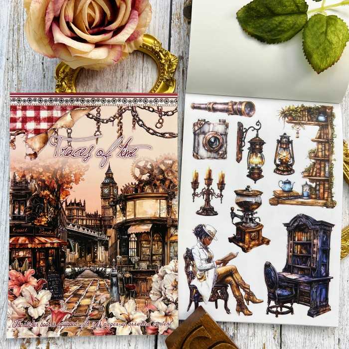 Traces Of Time Sticker Book 20Sheets