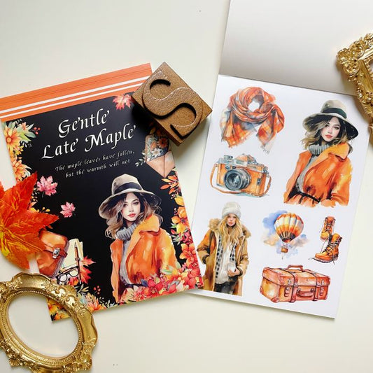 Gentle Late Maple Sticker Book 20Sheets
