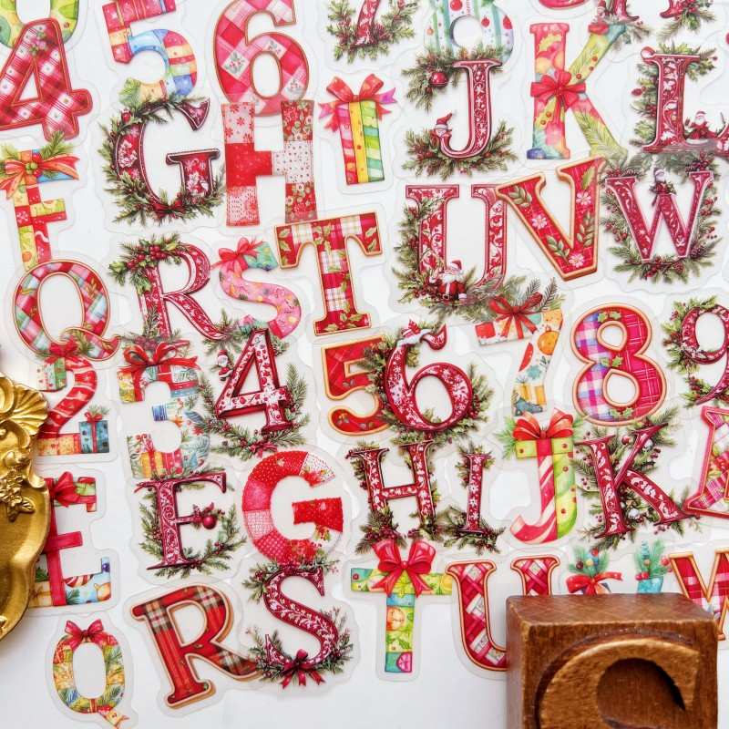 Yuletide Lettering Sticker 108PCS
