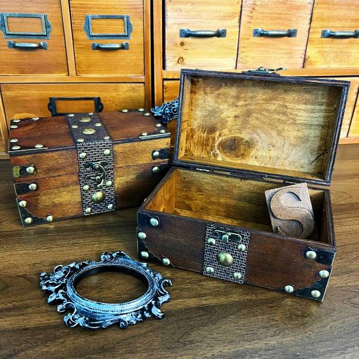 Faded Gold Vintage Chest