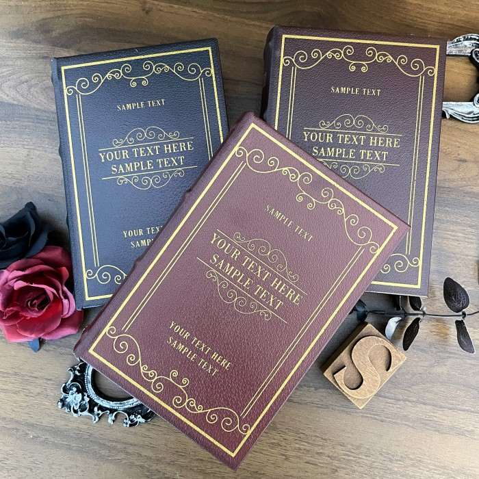 Vintage Book Shaped Storage Box