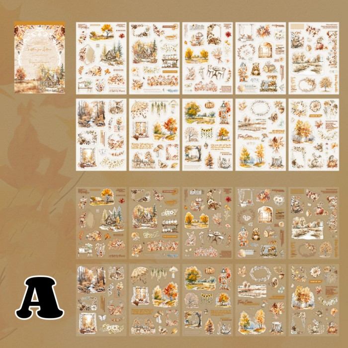Invitation To Autumn Sticker Book 20Sheets