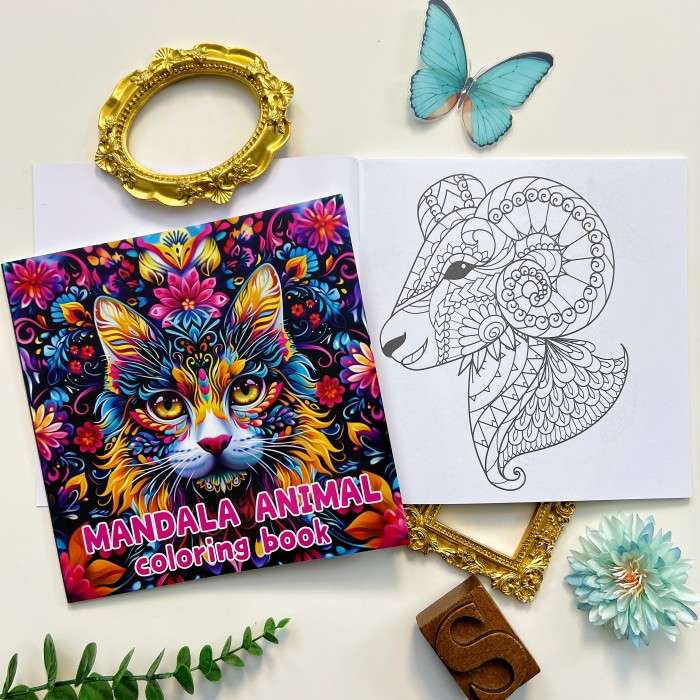 Mandala Animal Coloring Book