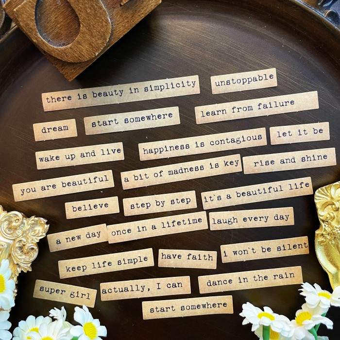 Typed Note Sticker 24PCS