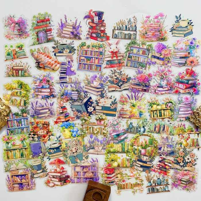 Bookish Journey Sticker 60PCS