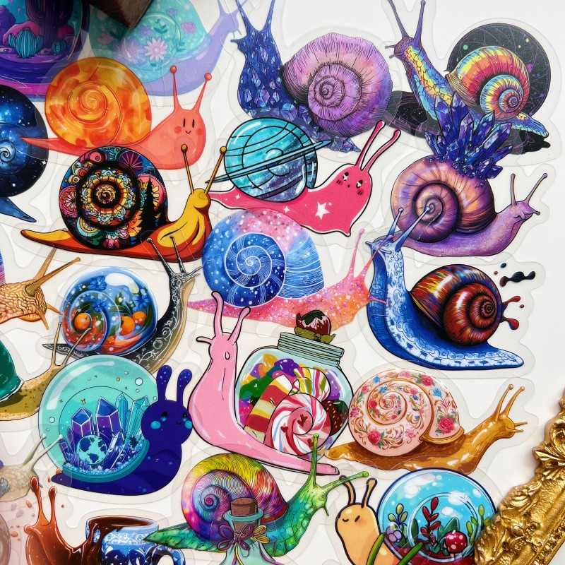 Tiny Snail Sticker 50PCS