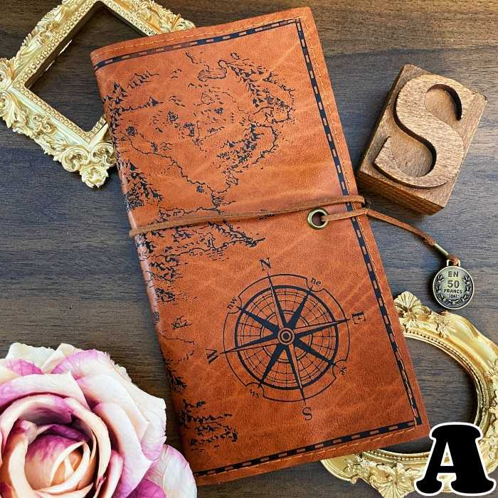 Treasure Map Pencil Roll Pouch